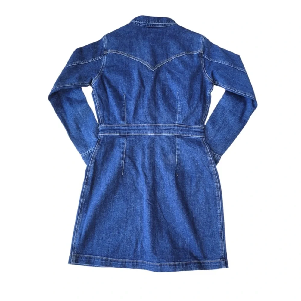 Wrangler Blue Denim Mini Dress - Picture 3 of 7